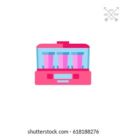 Yogurt maker machine vector icon