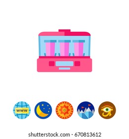 Yogurt maker machine vector icon