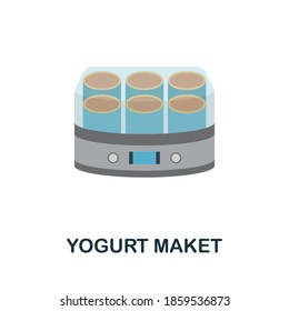 Yogurt Maket icon. Simple element from kitchen appliances collection. Creative Yogurt Maket icon for web design, templates, infographics and more
