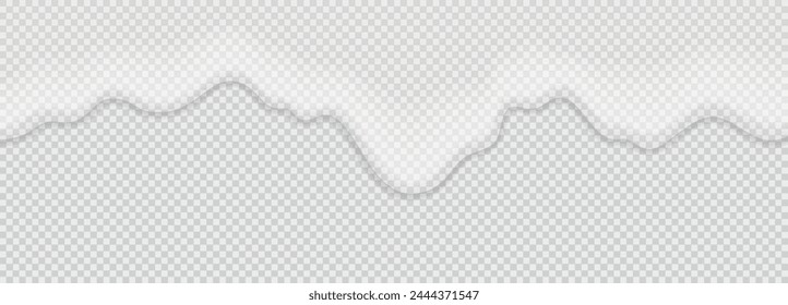 Yogurt, milk or cream surface creamy liquid melt splash flowing background. Vector white milk splash or ice cream flow soft texture on transparent background for sweet dessert design. 3D Illustration