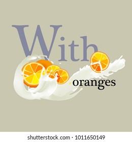 Yogurt with oranges