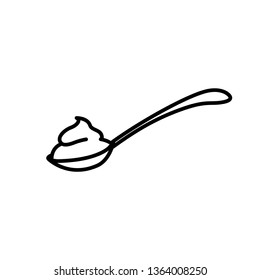 Yogurt With Spoon Icon