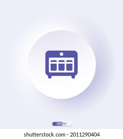 yogurter icon. Home Appliances Icons.  Contains such Icons as television, blender, computer, vacuum cleaner,  Meat Grinder, Boiler, Multi Cooker, and more. Vector illustration