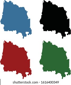 YOGYAKARTA CITY MAP, JAVA, INDONESIA