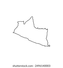 Yogyakarta map icon, one of the special regions in Indonesia
