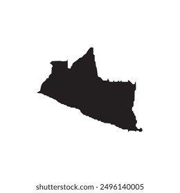 Icono del mapa de Yogyakarta, una de las regiones especiales de Indonesia