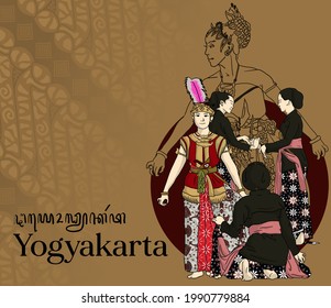 Yogyakarta traditional batik dress elegant design Indonesia Culture svg