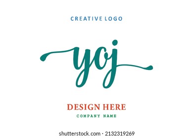 YOJ lettering logo is simple, easy to understand and authoritative