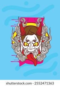 Yokai es un fantasma japonés con carácter de estilo japonés