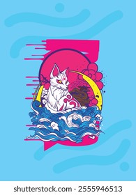yokai is mean japanese ghost with japan style character