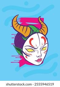 yokai is mean japanese ghost with japan style character