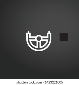 Yoke vector icon. Yoke concept stroke symbol design. Thin graphic elements vector illustration, outline pattern for your web site design, logo, UI. EPS 10.