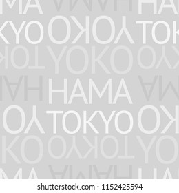 yokohama, tokyo japan seamless pattern