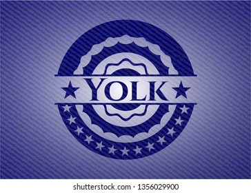 Yolk with jean texture
