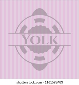 Yolk pink emblem