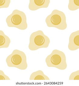 Gema padrão sem emenda em um fundo branco.  Padrão simples sem emenda com ovos 