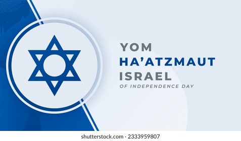 Yom Ha'atzmaut Israel Independence Day Celebration Vector Design Illustration for Background, Poster, Banner, Advertising, Greeting Card