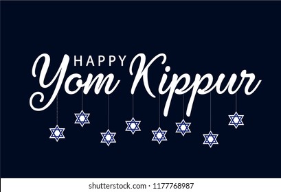 Yom kippur card or background. vector illustration.