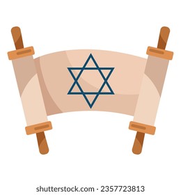 yom kippur celebration icon isolated