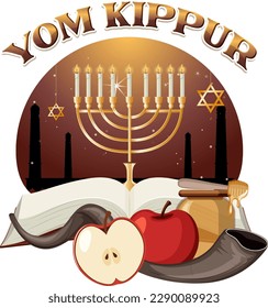 Ilustración del Día Judío de Yom Kippur