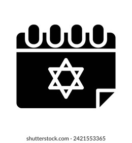 Yom Kippur, Jewish Flat Icon Logo Illustration. Jewish Icon-set. Suitable For Web Design, Logo, App.