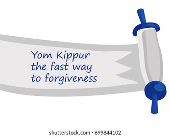 Yom Kippur , Jewish holiday, greetings card