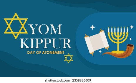 yom kippur vector  design background illustration