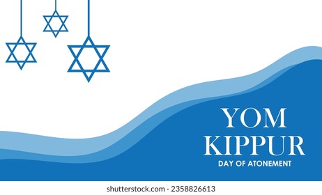 yom kippur vector  design background illustration