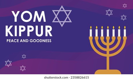 yom kippur vector  design background illustration