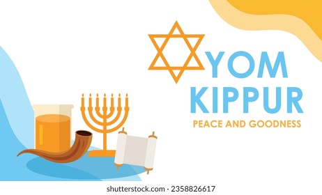 yom kippur vector  design background illustration