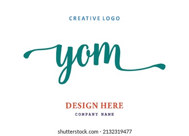 YOM lettering logo is simple, easy to understand and authoritative
