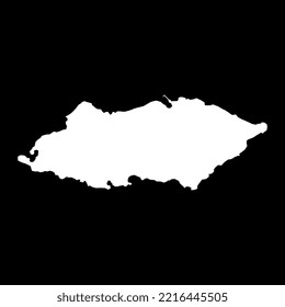 Yonaguni island map. Vector illustration
