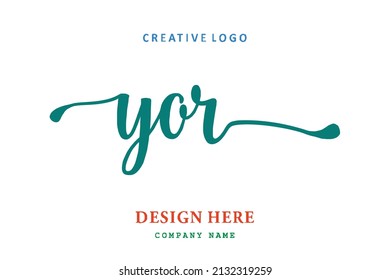 El logotipo de la inscripción de YOR es sencillo, fácil de entender y autorizado