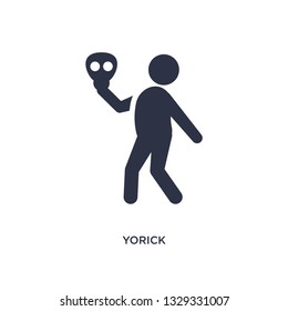 yorick icon. Simple element illustration from literature concept. yorick editable symbol design on white background. Can be use for web and mobile.