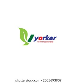 yorker logo design, y leaf composition, pesticide and fertilizer, seed company  logo design