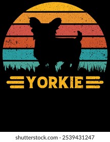 Yorkie Vintage Tshirt Design pod thsirt design for your store