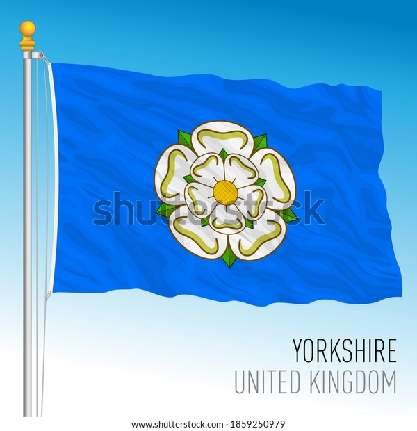 Yorkshire County Flag United Kingdom Vector Stock Vector Royalty Free