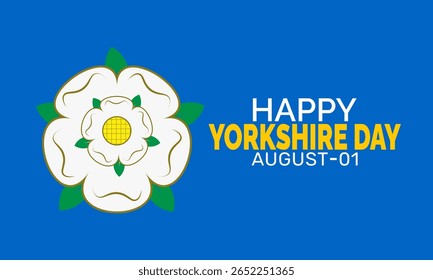 Yorkshire Day celebration background, England holiday concept, use for banner, poster, card, and social media design