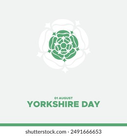 Yorkshire Day held on 01 August, editable Yorkshire Day template, Yorkshire Day stock illustration, eps file. 