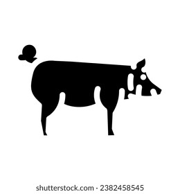 yorkshire pig breed glyph icon vector. yorkshire pig breed sign. isolated symbol illustration