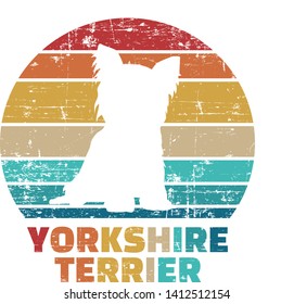 Yorkshire silhouette vintage and retro