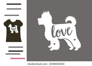 Yorkshire Terrier Hundeliebe T-Shirt Design