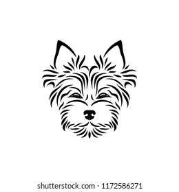 Yorkshire terrier - isolated vector illustration