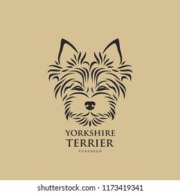 Yorkshire Terrier - Isolated Vector Illustration