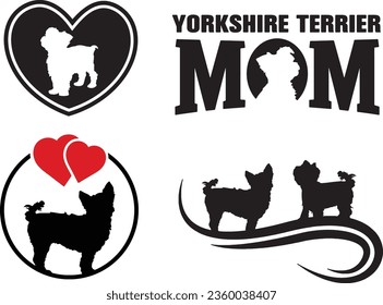 Yorkshire Terrier Vector Graphics Pack