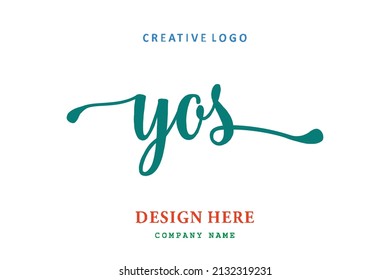 YOS lettering logo is simple, easy to understand and authoritative