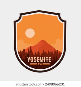 Yosemite Forest and National Park Perfect for print, apparel, poster, sticker