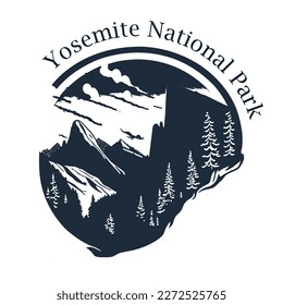 Yosemite National Park Vintage Design suitable for tshirt design,mug,tumble or other purpose