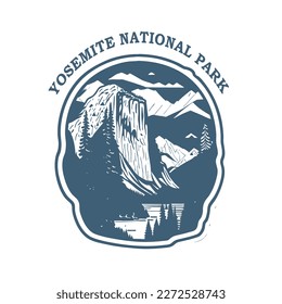 Yosemite National Park Vintage Logo nature vintage Design suitable for tshirt design,mug,tumble or other purpose