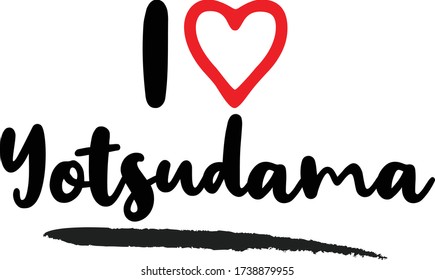 Yotsudama Cursive Calligraphy Text Eps 10